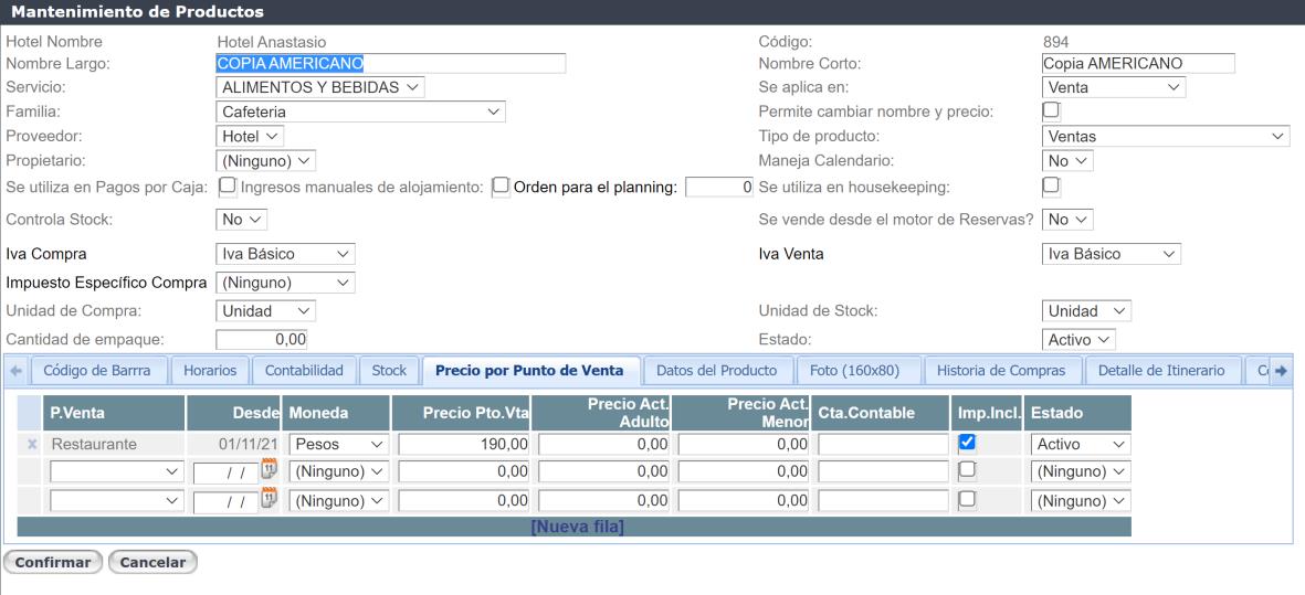 Crear un Nuevo Producto