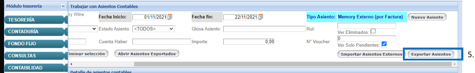 Exportar Asientos Contables a TXT