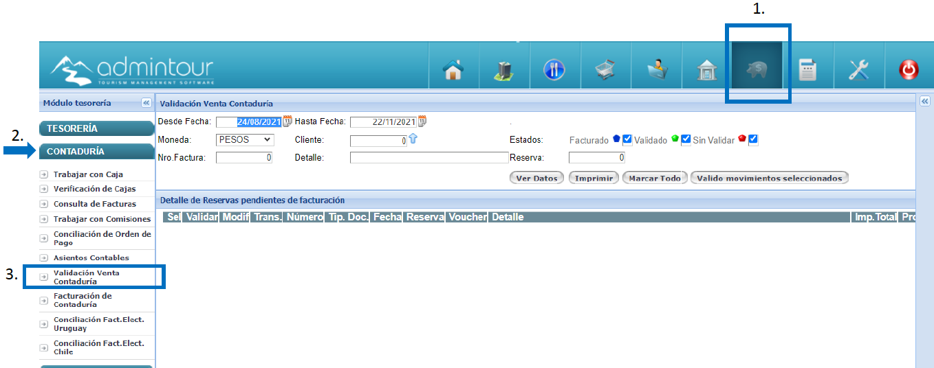 Facturación de Contaduría