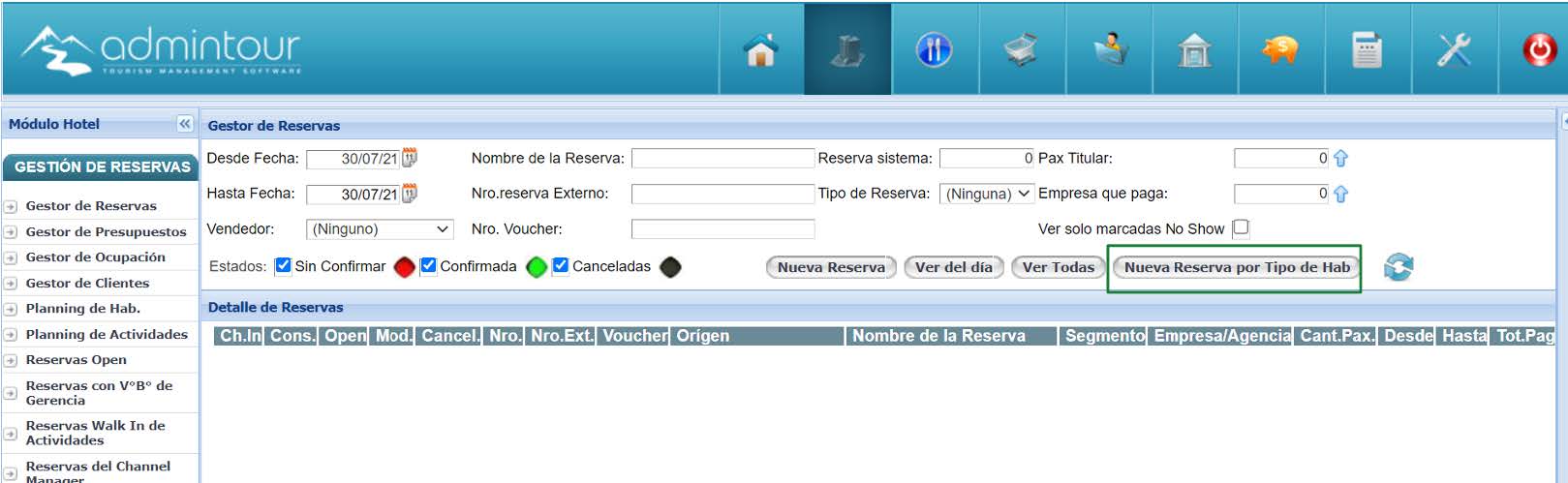 Manual de recepción