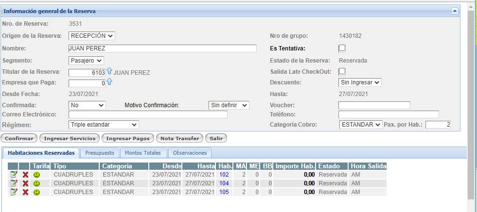Manual de recepción