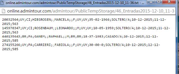 Manual de recepción
